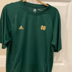 Notre Dame Adidas Green T-shirt - Medium